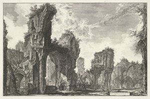 Thermen van Caracalla te Rome door Giovanni Battista Piranesi