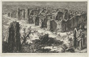 Thermen van Caracalla te Rome door Giovanni Battista Piranesi