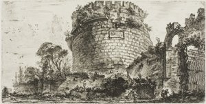 Graf van Caecilia Metella genaamd Capo di Bove [Ossenhoofd], plaat twintig uit Enkele uitzichten van triomfbogen en andere monumenten