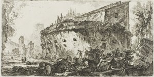 Graf van de Scipios, plaat 18 uit Enkele Zichten van Triomfbogen en andere bogen door Giovanni Battista Piranesi