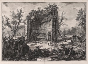 Veduta degli Avanzi delle Fabbriche del Secondo Piano delle Terme di Tito, uit Vedute di Roma