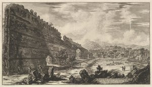 Veduta degli avanzi del Castro Pretorio nella Villa Adriana a Tivoli, 1770 door Giovanni Battista Piranesi