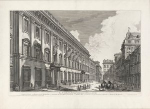 Veduta del Palazzo Odescalchi door Giovanni Battista Piranesi