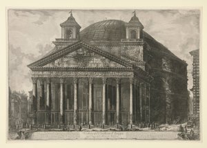 Gezicht op het Pantheon door Giovanni Battista Piranesi