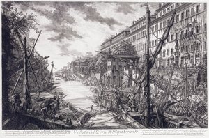 Veduta del Porto di Ripa Grande, ca. 1760