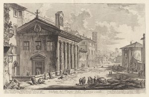 Veduta del Tempio della Fortuna virile. Oggi S. Maria Egizziaca degli Armeni