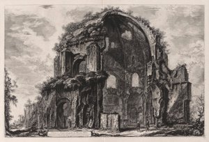 Veduta del Tempio ottangolare di Minerva Medica (Uitzicht op de achthoekige tempel van Minerva Medica [nu beschouwd als een nymphaeum in de Horti Liciniani of tuinen van Licinius]), uit Vedute di Roma (Uitzichten van Rome) door Giovanni Battista Piranesi