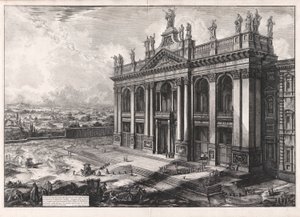 Veduta della Facciata della Basilica di S. Giovanni Laterano door Giovanni Battista Piranesi