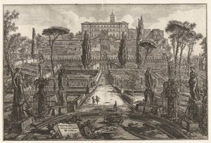 Veduta della Villa Estnse in Tivoli (Uitzicht op de Villa d