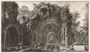 Veduta della fonte e delle Spelonche d door Giovanni Battista Piranesi