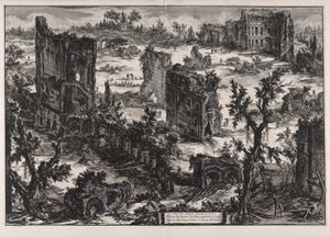 Veduta delle Terme di Tito (Uitzicht op de Baden van Titus), uit Vedute di Roma (Gezichten van Rome) door Giovanni Battista Piranesi