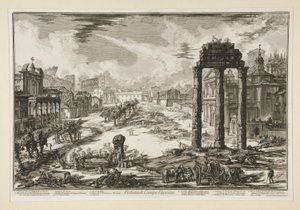 Veduta di Campo Vaccino door Giovanni Battista Piranesi