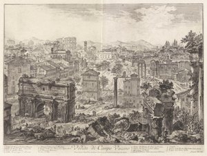 Veduta di Campo Vaccino door Giovanni Battista Piranesi