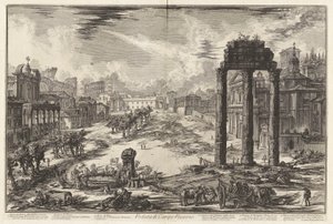 Veduta di Campo Vaccino door Giovanni Battista Piranesi
