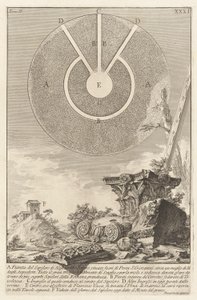 Veduta di altra parte della Camera Sepolcrale di L. Arrunzio (Zicht op een ander deel van de grafkamer van L. Arruntius), plaat 10 uit volume 2 Antichità romane (Romeinse oudheden)