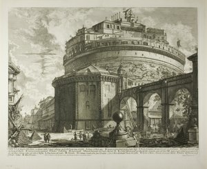 Uitzicht op het Mausoleum van Keizer Hadrianus (nu Castel Sant
