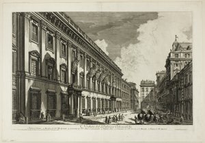 Uitzicht op het Palazzo Odescalchi, uit Zichten van Rome door Giovanni Battista Piranesi