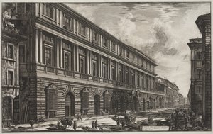 Uitzicht op het Palazzo Stopani ontworpen door Raphael van Urbino
