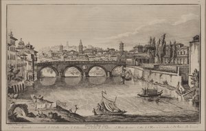 Uitzicht op de Sisto Brug, c.1778-92 (ets)