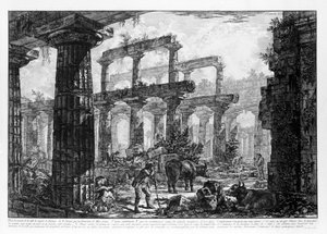 Uitzicht op de tempels van Paestum