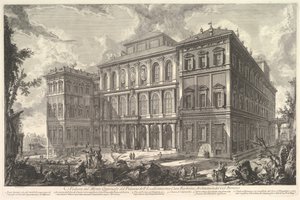 Uitzicht op het paleis van de illustere familie Barberini op de Quirinaalheuvel