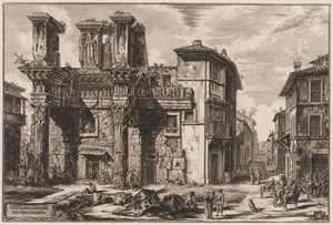 Gezichten van Rome: Forum van Nerva door Giovanni Battista Piranesi
