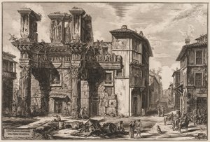 Gezichten op Rome: Forum van Nerva door Giovanni Battista Piranesi
