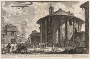 Gezichten van Rome: Tempel van Cybele door Giovanni Battista Piranesi