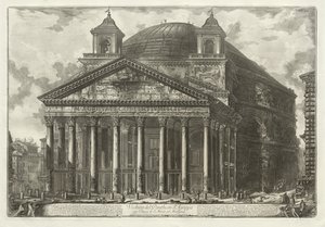 Gezichten van Rome: Het Pantheon door Giovanni Battista Piranesi