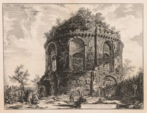 Gezichten van Rome: De zogenaamde Tempio della Tosse, nabij Tivoli, 1763 door Giovanni Battista Piranesi