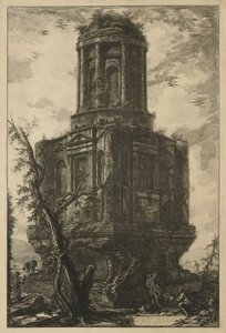 Gezichten van Rome: Het graf, genaamd La Connocchia door Giovanni Battista Piranesi