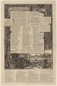 Catalogo delle Opere Date Finora Alla Luce Da Gio Battista Piranesi door Giovanni Battista Piranesi and Francesco Piranesi