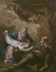 Heilige Familie ca. 1730-40 door Giovanni Battista Pittoni