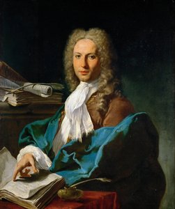 Portret van een wiskundige door Giovanni Battista Pittoni