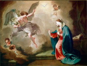 De Annunciatie door Giovanni Battista Pittoni