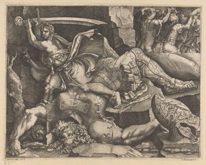David onthoofdt Goliat