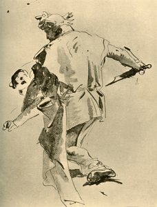 Een man steekt een jongen neer door Giovanni Battista Tiepolo