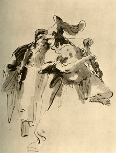 Een soldaat en een oude man, midden 18e eeuw, 1928 door Giovanni Battista Tiepolo