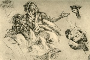 Afrika, 1752-1753, 1928 door Giovanni Battista Tiepolo