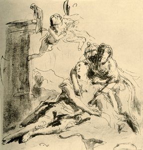 Angelica verzorgt de wonden van Medor, c1757, 1928