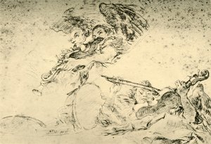 Engelen die muziekinstrumenten bespelen, ca. 1755, 1928