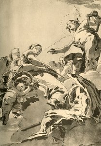 Apollo, de Muzen en Chronos, ca. 1730, 1928 door Giovanni Battista Tiepolo