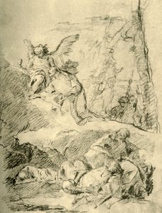 Christus op de Olijfberg, midden 18e eeuw, 1928 door Giovanni Battista Tiepolo