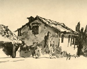 Landhuis, midden 18e eeuw, 1928 door Giovanni Battista Tiepolo