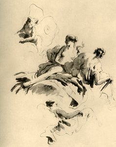 Cupido en drie vrouwen, midden 18e eeuw, 1928