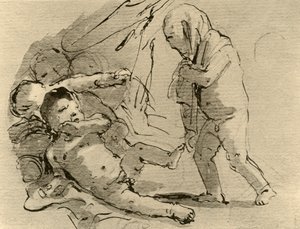 Cupido die andere kinderen bang maakt, ca. 1757, 1928