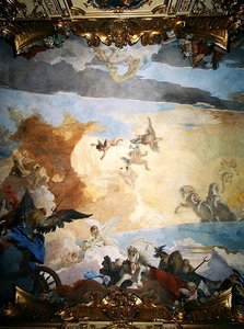 Detail van de loop van de zon, 1740 door Giovanni Battista Tiepolo