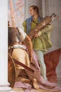 Detail van de Griekse Vloot in Aulis, van de Entreehal in de Palazzina, 1757