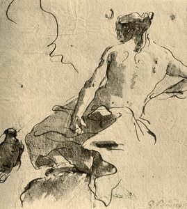 Diana, 1757, 1928 door Giovanni Battista Tiepolo