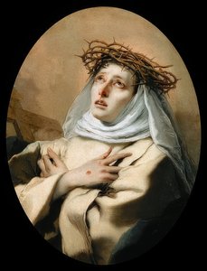 De heilige Catharina van Siena door Giovanni Battista Tiepolo